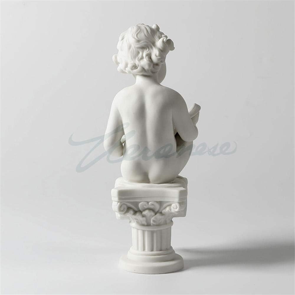 Abstract Baby Art Sculpture Reading Boy Statue Ceramic Decor