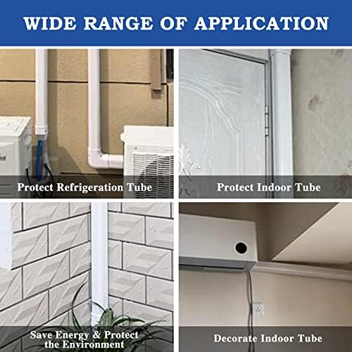 LyPrem 42 Ft Mini Split Line Cover Kit White