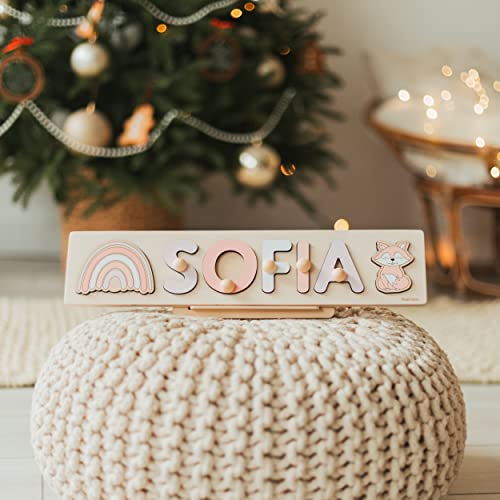 Personalized Wooden Name Puzzle With Pegs