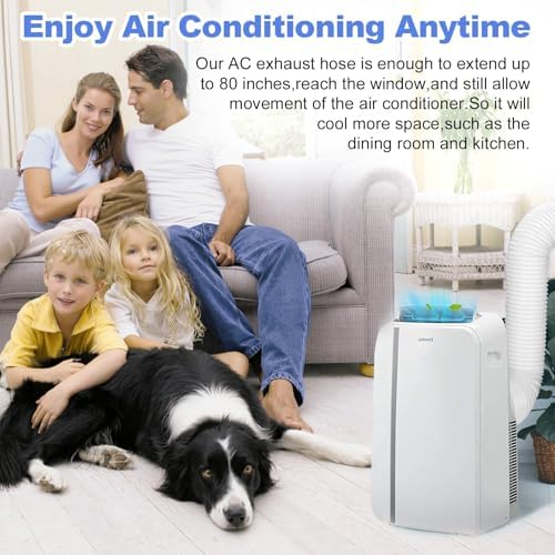 59 Inch Portable Air Conditioner Hose Adapter Square to Round Window Coupler