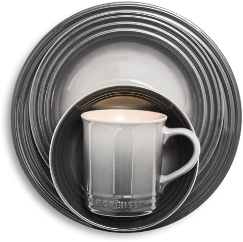 Le Creuset Stoneware Dinnerware Set 16 Piece Oyster