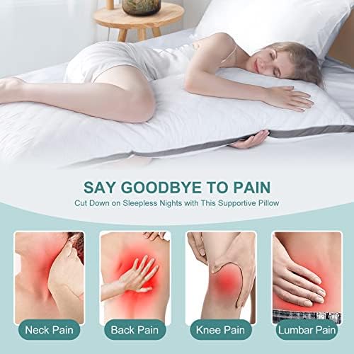 Oubonun Premium Adjustable Loft Body Pillow - 21x54 Inches