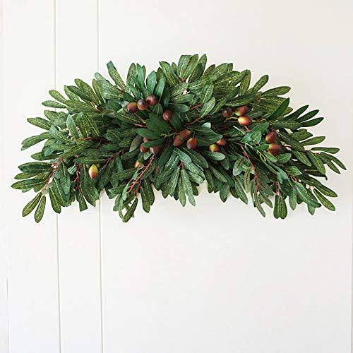 Belupai 30in Artificial Olive Leaves Swag