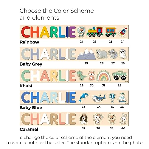 Personalized Wooden Name Puzzle With Pegs