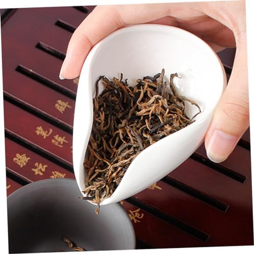 Hohopeti Tea Scoop Porcelain Vessel Set Loose Leaf Storage