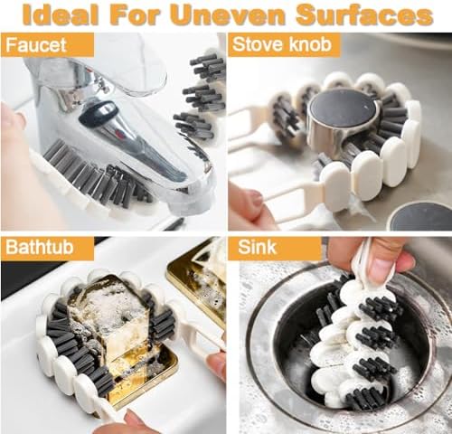 Zxbaers 3 Piece Bendable Cleaning Brushes Set