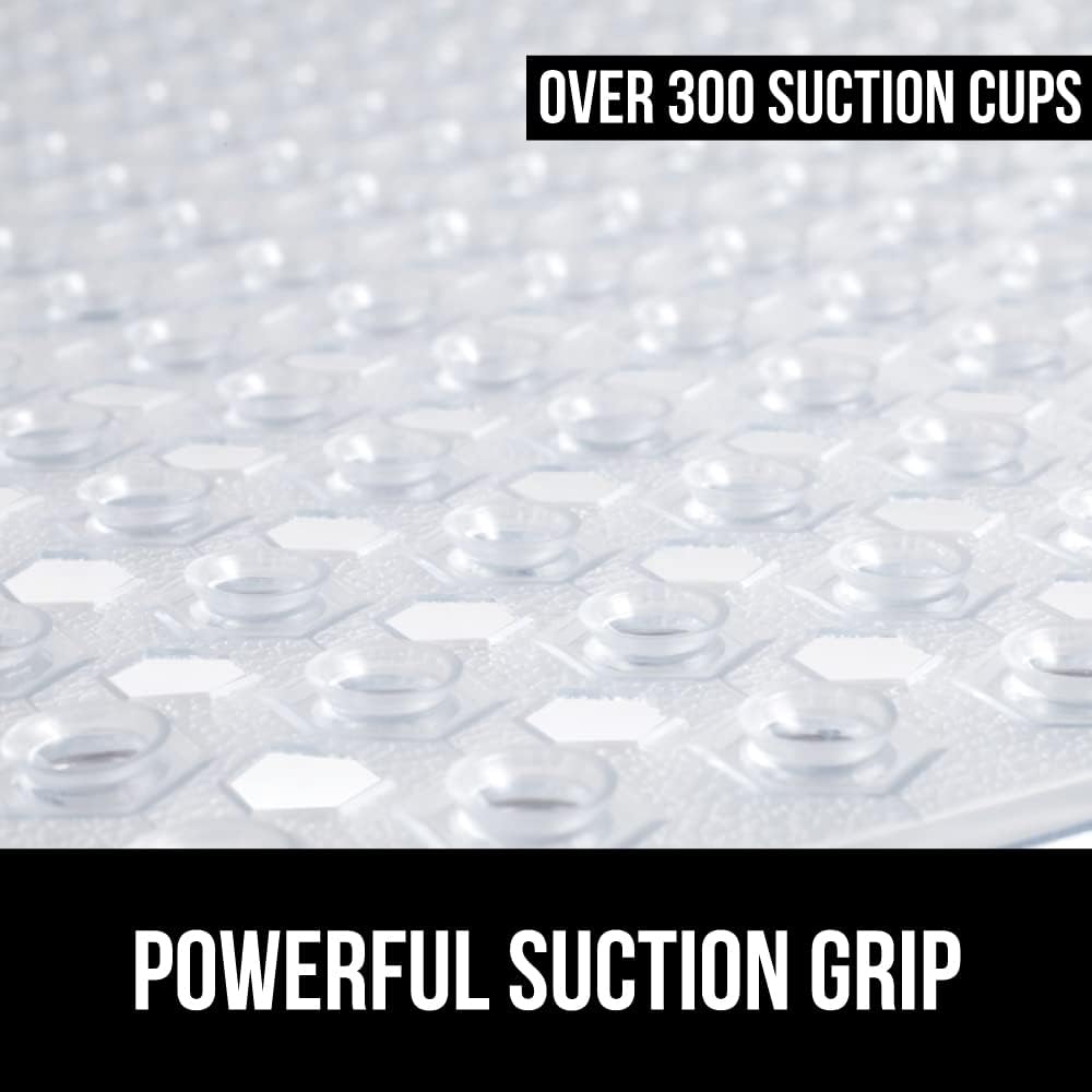 GORILLA GRIP Toilet Lid Cover and Shower Mat Bundle