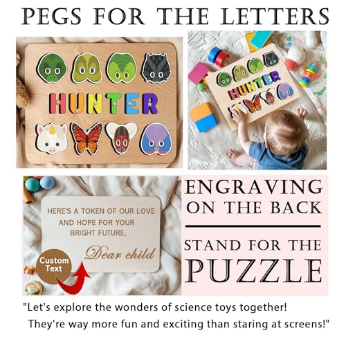 Personalized Wooden Name Puzzle For Toddlers 1