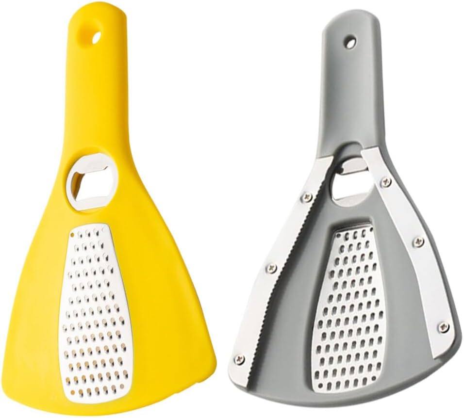 Luxshiny 2pcs 3 in 1 Can Opener Jar Opener Cheese Grater