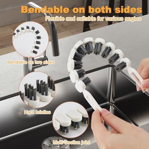 Zxbaers 3 Piece Bendable Cleaning Brushes Set