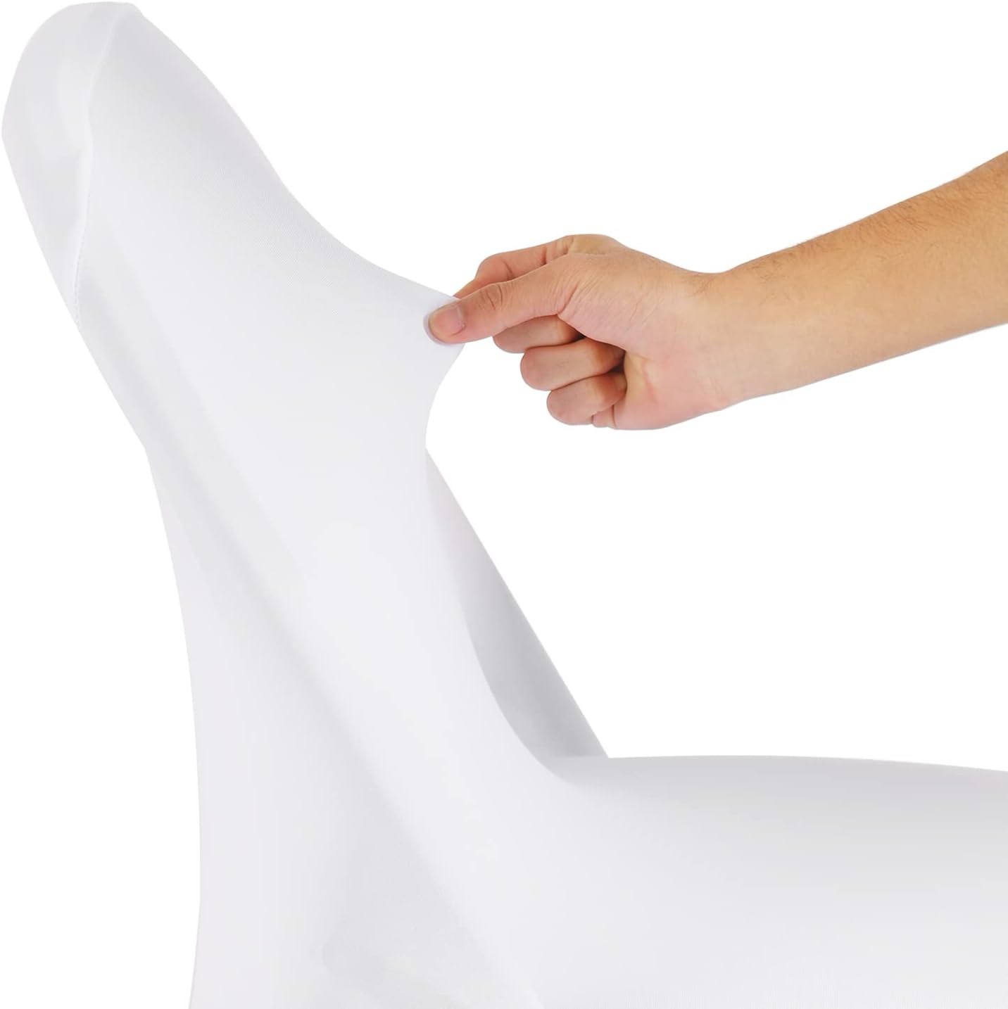 Magalo 12 Pack White Spandex Folding Chair Covers