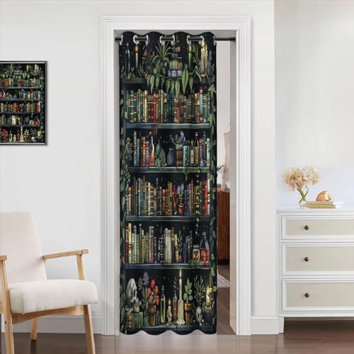 Chaohuan Bookshelf Doorway Curtain 34x80 Inches Panel