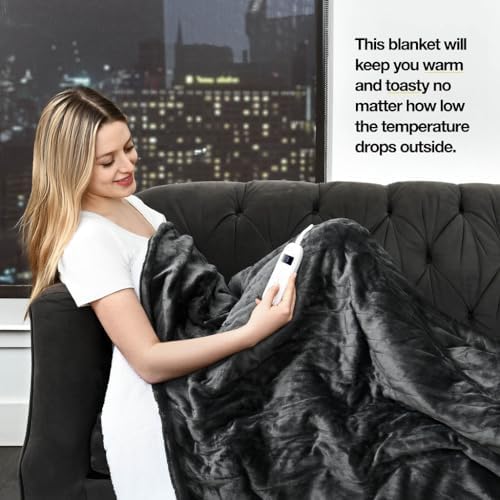 Medical King Heated Blanket Throw with 10 Settings