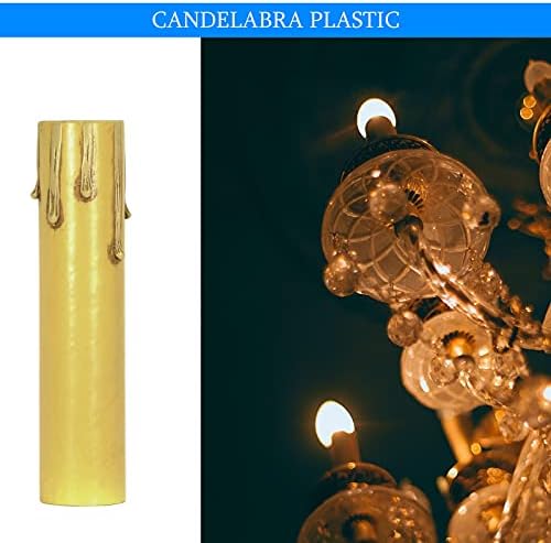 Ciata 12-Pack 3-Inch Ivory Drip Candle Covers