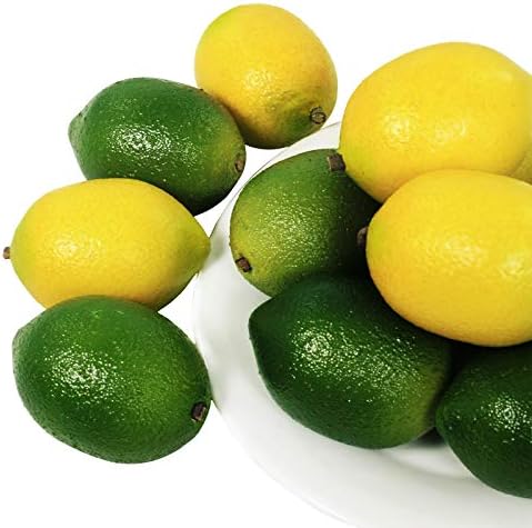 Winlyn 28 Pcs Artificial Lemon and Lime Set