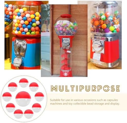 50pcs Empty Plastic Fillable Balls for Candy Molds and Party Favors
