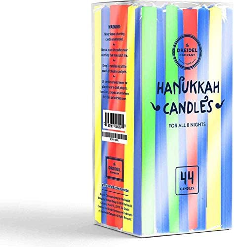The Dreidel Company Hanukkah Menorah Candles 8 Nights