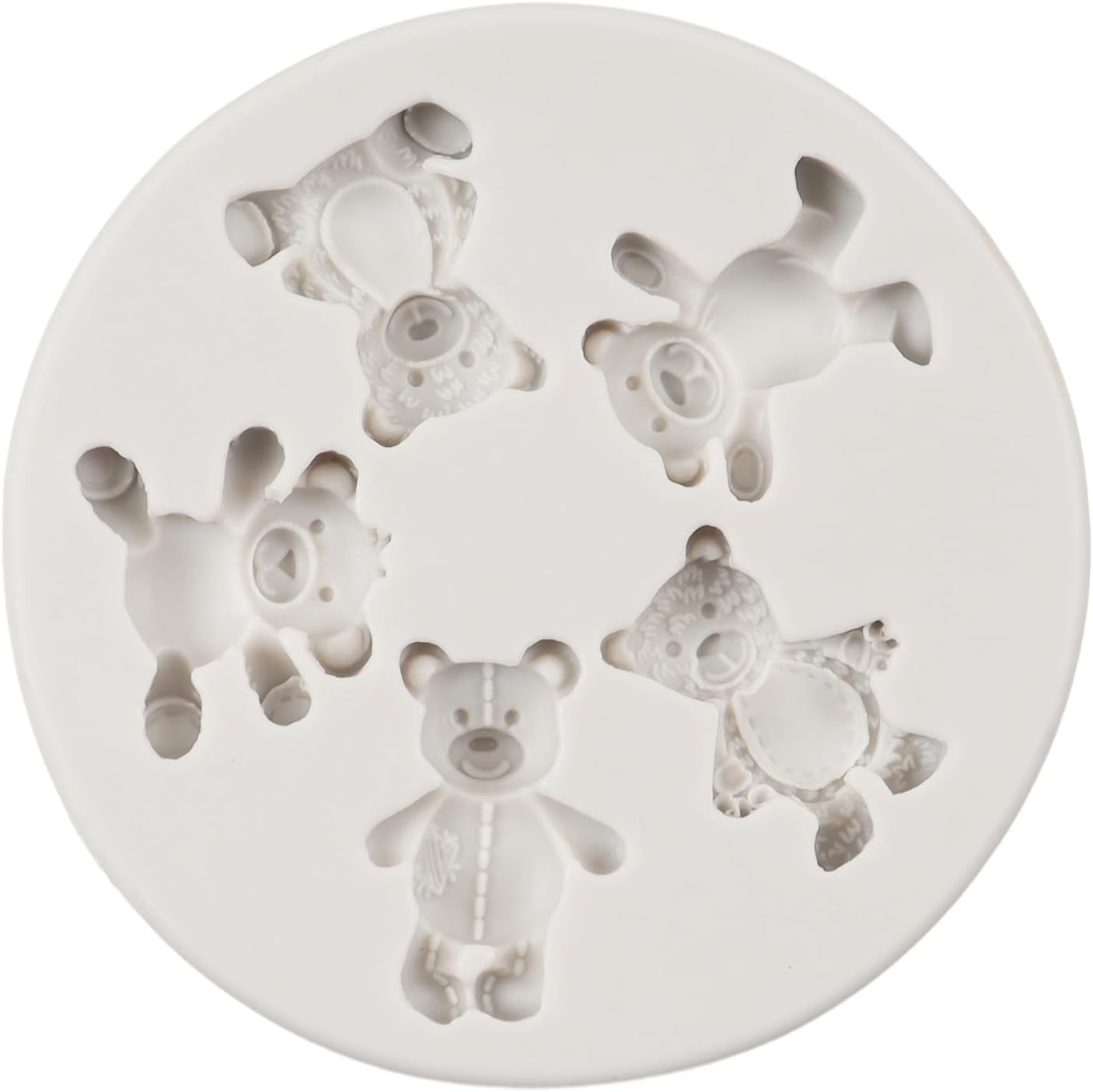 Bear Chocolate Fondant Mold Set of 5