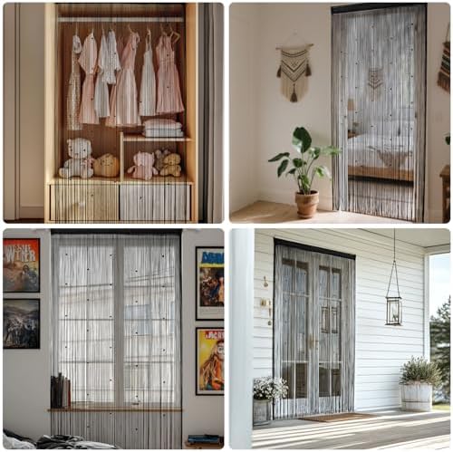 Beaded Curtain for Doorway - Boho Decor Panel
