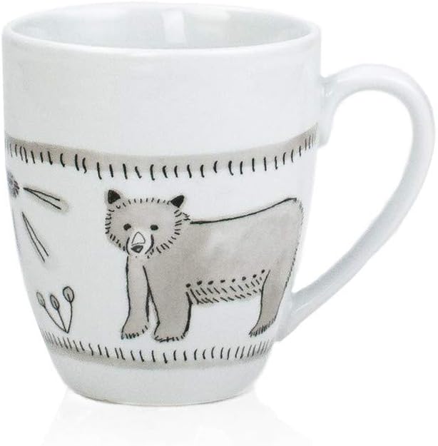 Everything Kitchens 16-Piece Dinnerware Set with Mugs Bear With Me