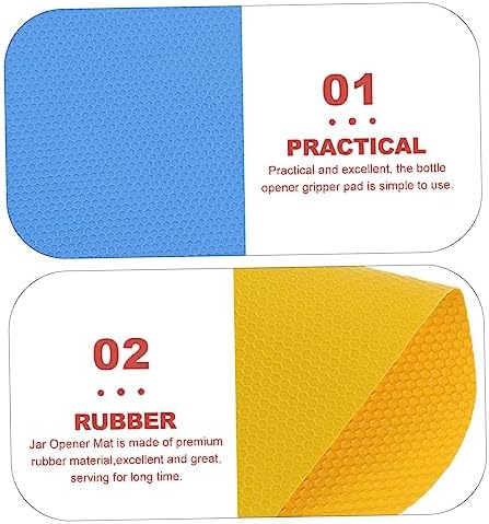 DECHOUS 6pc Jar Lid Opener Set with Rubber Mats