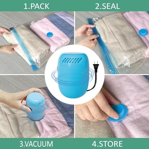 Space Saver Vacuum Storage Bags with Electric Pump - 10 Large Units