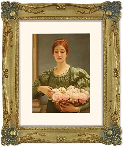 SIMONS SHOP Gold Picture Frame 8x10 Wall or Tabletop Display