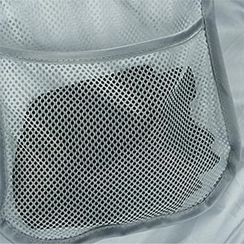 4Pcs Beige Canvas Laundry Hamper Foldable Pop-Up Mesh Basket