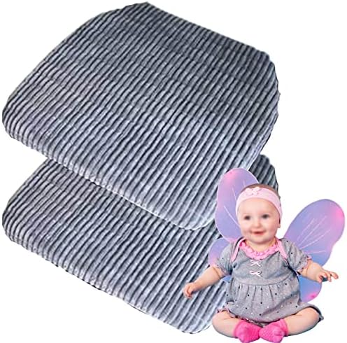 Corduroy Stripe Chair Cushion Set of 2