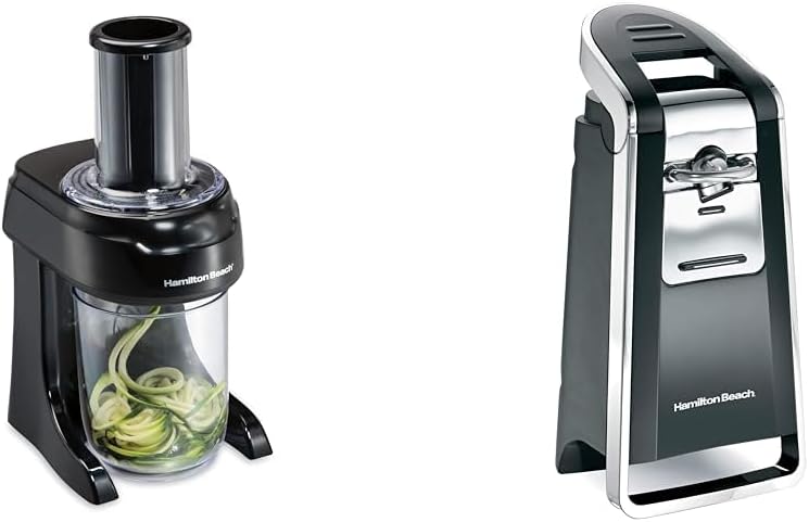 Hamilton Beach 3-in-1 Spiralizer Slicer and Can Opener