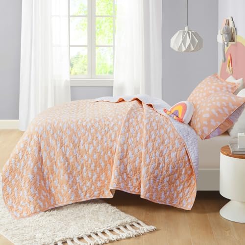 Urban Habitat Kids Queen Quilt Set with Rainbow and Clouds