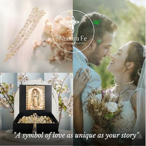 Cuitxi Wedding Lasso with Jesus and Virgen de Guadalupe - Premium Gift Box