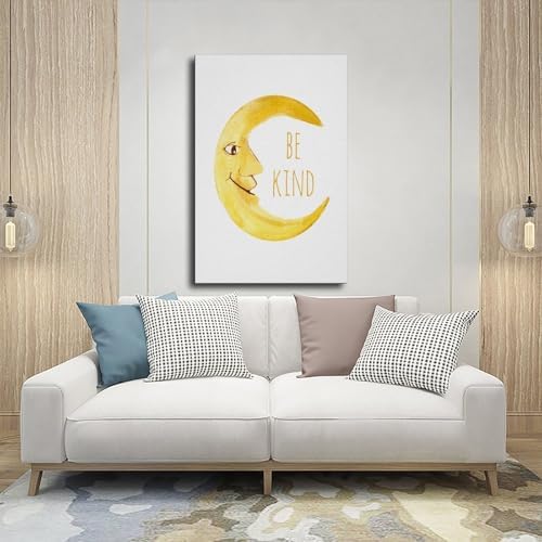 HEOVI Be Kind Canvas Art Poster 24x36in