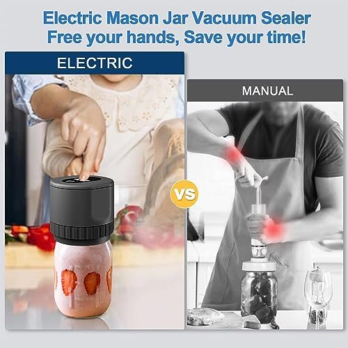 Unichild Electric Mason Jar Vacuum Sealer Kit with Can Opener