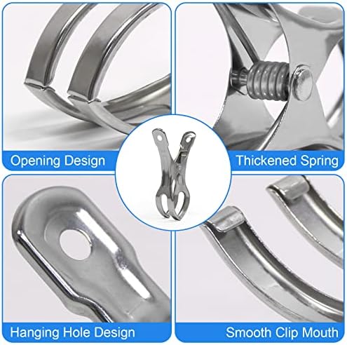 Coideal Beach Towel Clips - 10 Pack Heavy Duty Metal Clamps