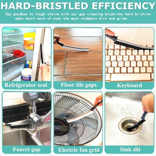 Hard Bristle Crevice Cleaning Brush 2 Pack
