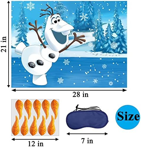 Pin The Nose Snowman Game for Kids