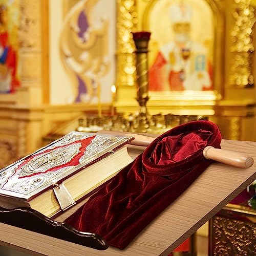 Tioncy Set of 2 Red Church Offering Bags with Handles