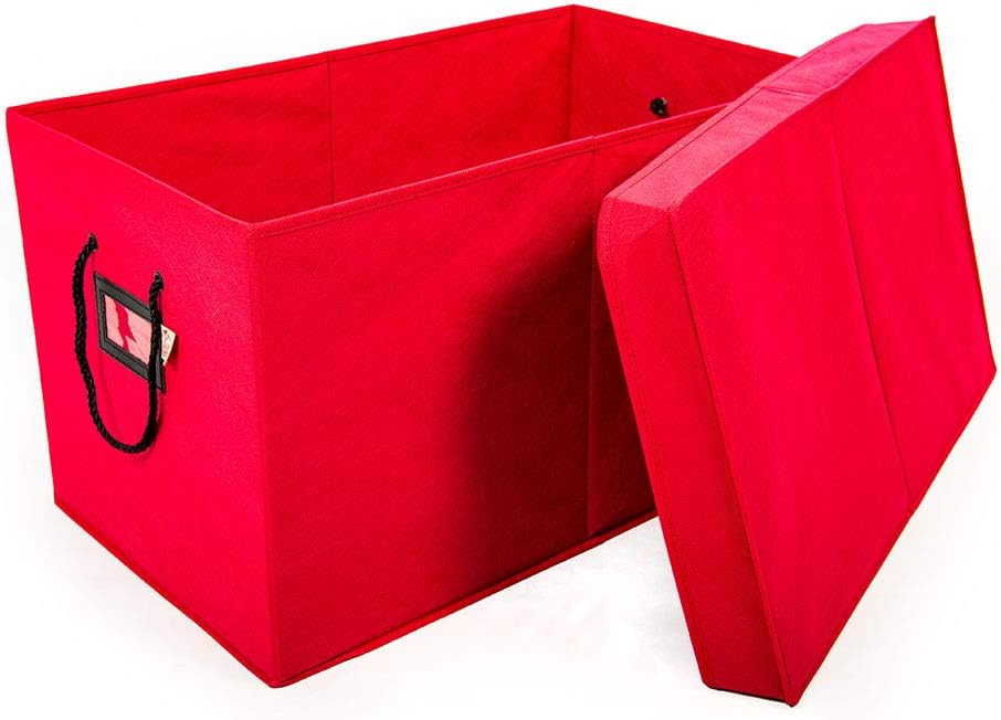 Multi Use Christmas Decoration Storage Box - Red