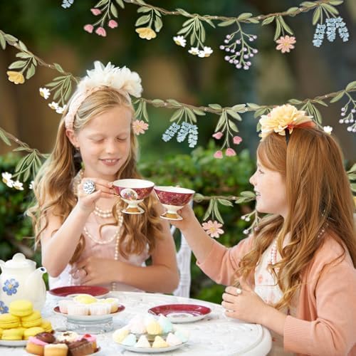 Cheerland Wildflower Garland for Garden Parties and Weddings