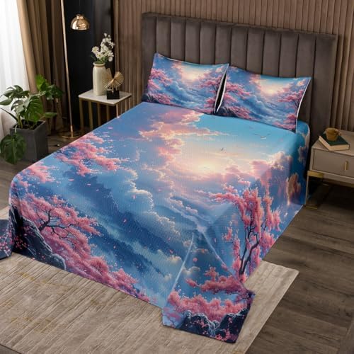 Erosebridal Japanese Anime Queen Quilt Set for Kids