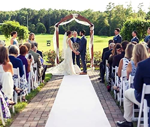 Extra Thick White Carpet Runner for Wedding Ceremony and Party