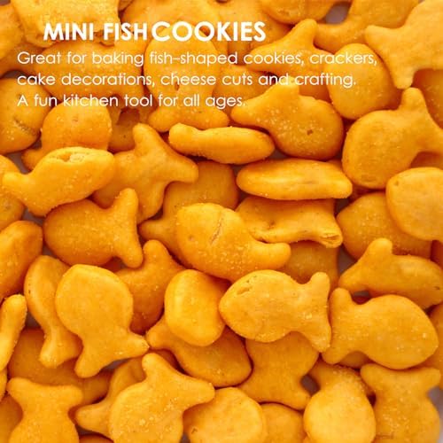 Enrbeco Fish Cookie Cutter Mini Cracker Mold Purple