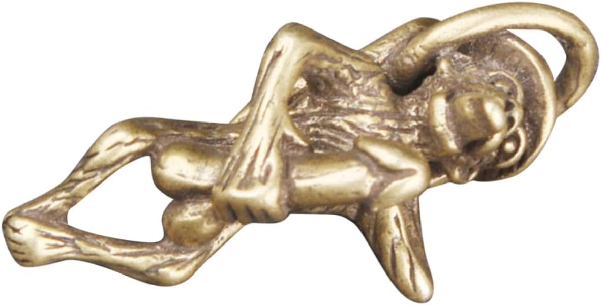 Teaux Brass Monkey Keychain Kitten Accessory