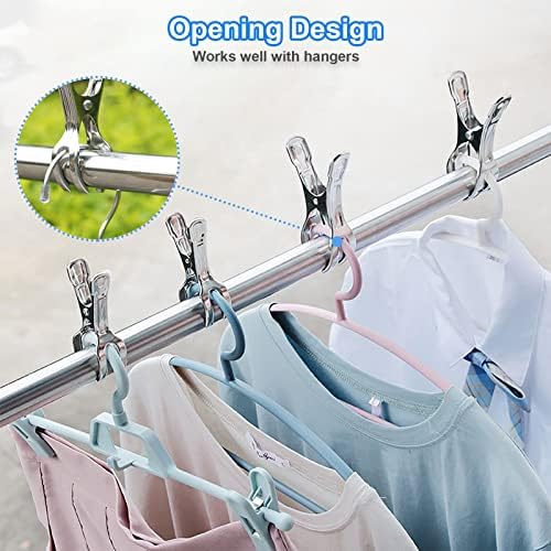 Coideal Beach Towel Clips - 10 Pack Heavy Duty Metal Clamps