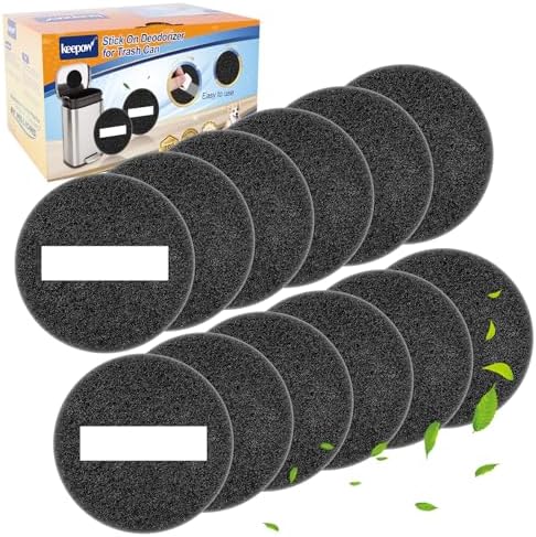 KEEPOW 12 Pack Stick On Deodorizer for Trash Cans