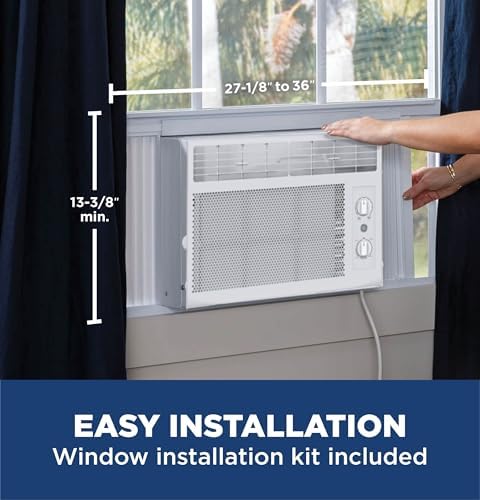 GE 5000 BTU Window Air Conditioner Unit White