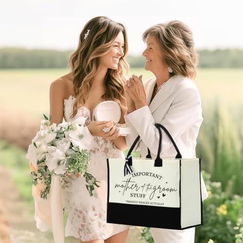 MIOOKISS Canvas Tote Bag for Women Wedding Gift