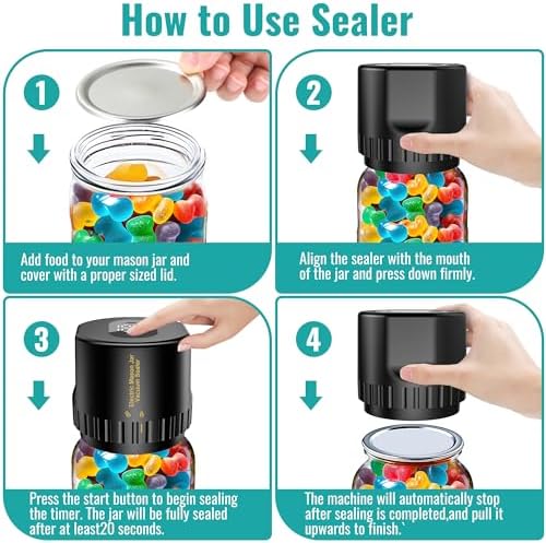 Kailfee M13 Electric Vacuum Sealer for Mason Jars