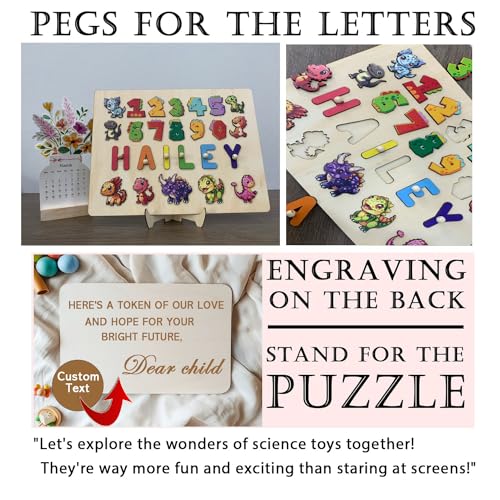 Personalized Wooden Baby Name Puzzle for Toddlers